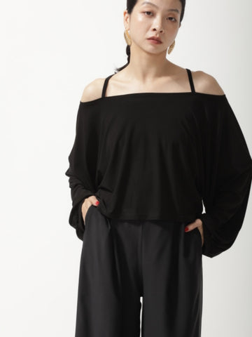 Elegant Black Loose-Fit Top