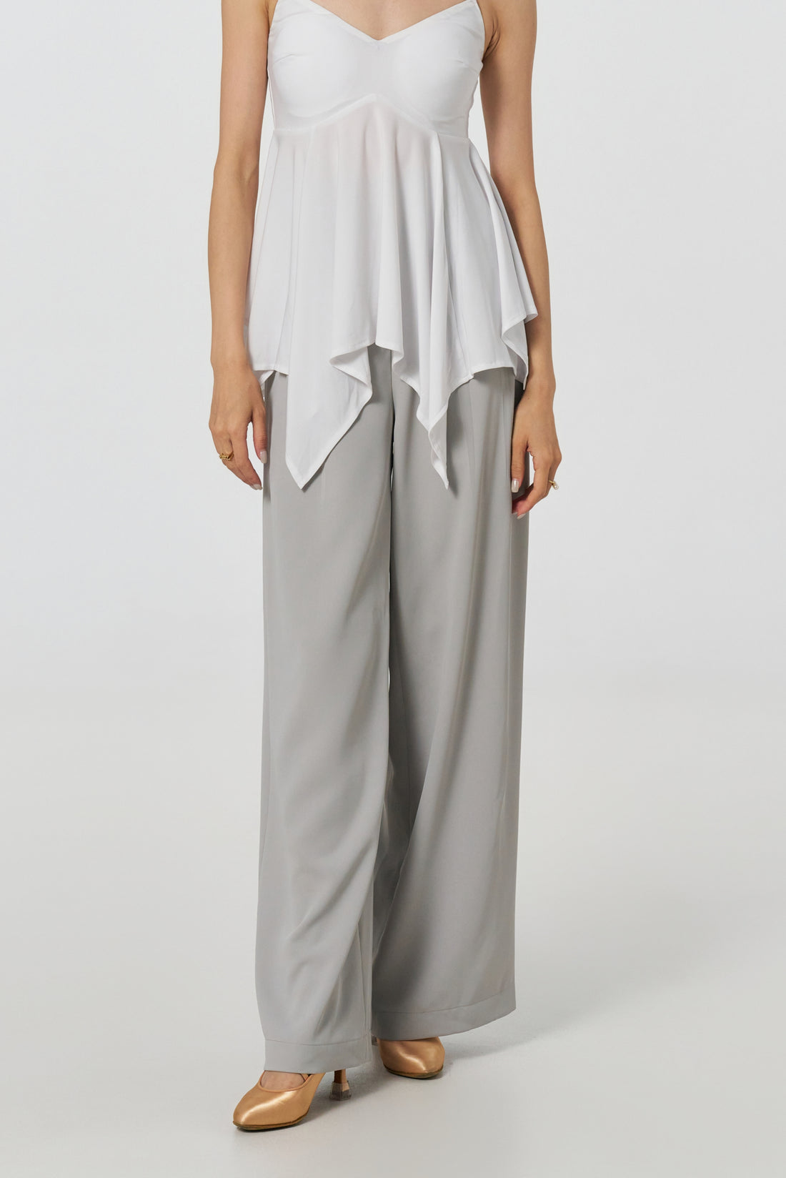 Light Gray Detachable Sash & Cuff Pants（副本）