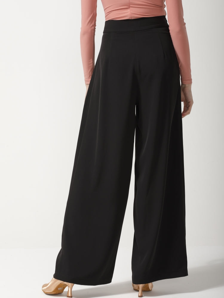 Black Detachable Sash & Cuff Pants