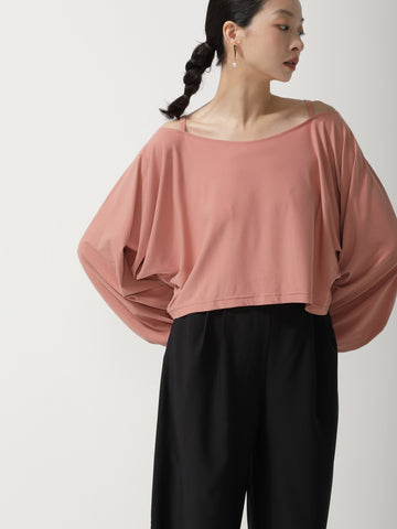 Elegant Nude Pink Loose-Fit Top